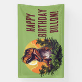 Dinosaur Rawr Birthday Banner (Vertikal)