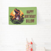 Dinosaur Rawr Birthday Banner (InSitu)