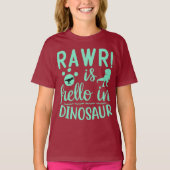 Dinosaur Rawr ist T - Shirt (Vorderseite)