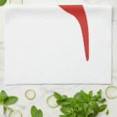 Dinosaur Red Geschirrtuch (Gefaltet)