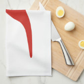 Dinosaur Red Geschirrtuch (Viertel Falte)