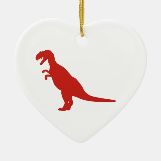 Dinosaur Red Keramikornament (Vorne)