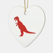 Dinosaur Red Keramikornament (Links)
