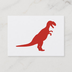 Dinosaur Red Visitenkarte