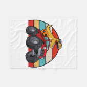 Dinosaur Reitmonster Truck Lazy Halloween Costu Fleecedecke (Vorderseite (Horizontal))