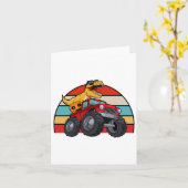 Dinosaur Reitmonster Truck Lazy Halloween Costu Karte (Gelbe Blume)