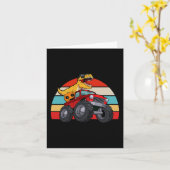 Dinosaur Reitmonster Truck Lazy Halloween Costu Karte (Gelbe Blume)