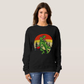 Dinosaur Rex Disc Golf Wagen Frisbee Kinder Sweatshirt (Vorne ganz)