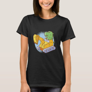Dinosaur Rex Grabungsoper Dino Heavy Equipment Ope T-Shirt