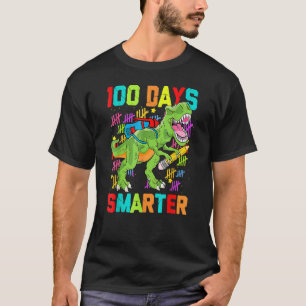 Dinosaur Rex Happy 100. Tag der Schule Dino Kinder T-Shirt