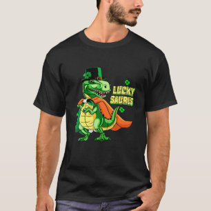 Dinosaur Rex Irish St Patricks Day Geburtstagsgesc T-Shirt