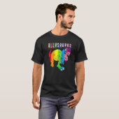 Dinosaur Rex Lgbt Gay Pride Flag Allysaurus Ally m T-Shirt (Vorne ganz)