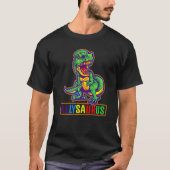 Dinosaur Rex Lgbt Gay Pride Flag Allysaurus Ally m T-Shirt (Vorderseite)