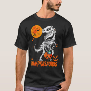 Dinosaur Rex Mummy Pumpkin Halloween für Kinder Ju T-Shirt