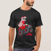 Dinosaur Ridding Truck I Steal Hearts Valentines D T-Shirt (Vorderseite)