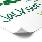 Dinosaur Roar Birthday Sign Poster (Ecke)