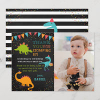 Dinosaur Roar Chalkboard Geburtstag Danke Karte