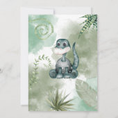 Dinosaur Roar Geburtstagsparty Einladung (Rückseite)