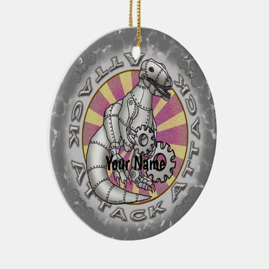 Dinosaur Robot-Ornament Keramik Ornament (Rechts)