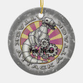 Dinosaur Robot-Ornament Keramik Ornament (Vorne)