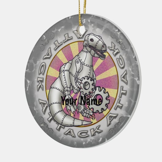 Dinosaur Robot-Ornament Keramik Ornament (Links)