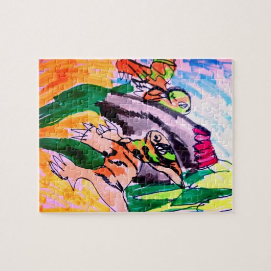 Dinosaur rocks  puzzle (Horizontal)