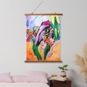 Dinosaur rocks  wandteppich mit holzrahmen (Schlafzimmer)