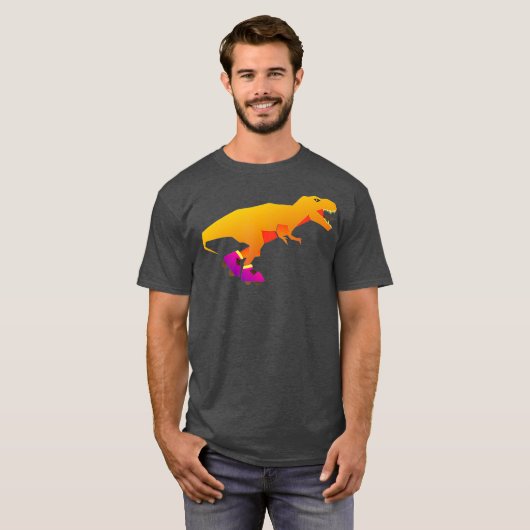 Dinosaur Roller-Skate Inline-Skate Funny T-Rex T-Shirt (Vorne ganz)