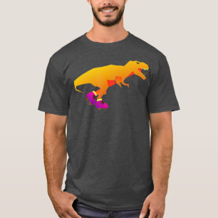 Dinosaur Roller-Skate Inline-Skate Funny T-Rex T-Shirt