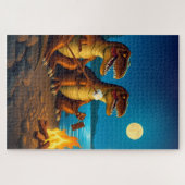 Dinosaur rösten Marshmallows Puzzle (Horizontal)