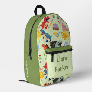 Dinosaur-Rucksack mit individuellem Namen für Jung Bedruckter Rucksack