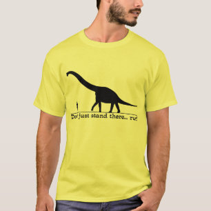 Dinosaur Run Funny Shirt Humor