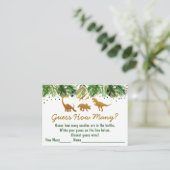 Dinosaur Safari rät wie viele Duschspiele Begleitkarte (Stehend Vorderseite)