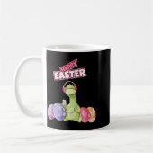 Dinosaur sagt Frohe Ostern Premium Tri-blend Kaffeetasse (Links)