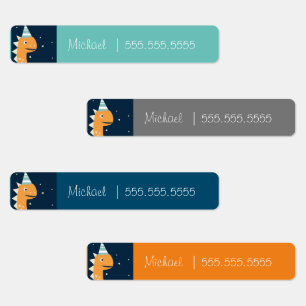 Dinosaur-Schule Mittagsessen Name-Kennzeichen Etiketten