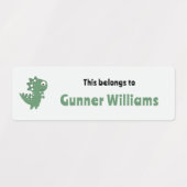 Dinosaur-Schulnamen Labels Etiketten (Design 1)