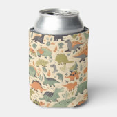Dinosaur Seamless Pattern Dosenkühler (Kanne Vorderseite)