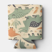 Dinosaur Seamless Pattern Dosenkühler (Rückseite)