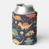 Dinosaur Seamless Pattern Dosenkühler (Kanne Vorderseite)
