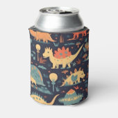 Dinosaur Seamless Pattern Dosenkühler (Kanne Rückseite)