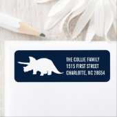 Dinosaur-Silhouette-Rücksendeadresse (Insitu)