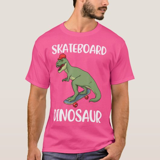 Dinosaur Skateboard T-Shirt (Vorderseite)
