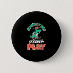 Dinosaur Skateboarding Bücher Dino Spiel Spaß Akti Button