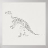 Dinosaur Skeleton Art Poster (Vorne)