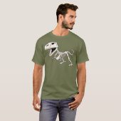 Dinosaur Skeleton Paleontologe T-Shirt (Vorne ganz)