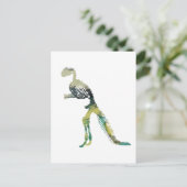 Dinosaur Skeleton Postkarte (Stehend Vorderseite)