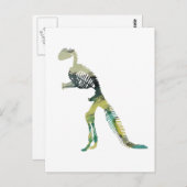 Dinosaur Skeleton Postkarte (Vorne/Hinten)