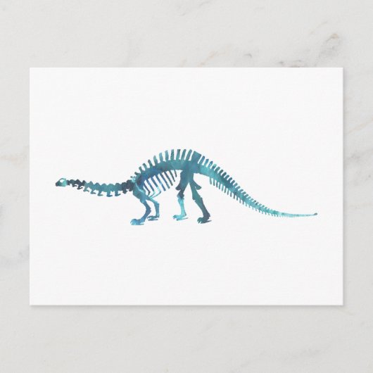 Dinosaur Skeleton Postkarte (Vorderseite)