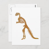 Dinosaur Skeleton Postkarte (Vorne/Hinten)