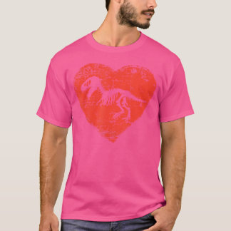 Dinosaur Skeleton Shirt Liebe T Rex Red Heart Gesc